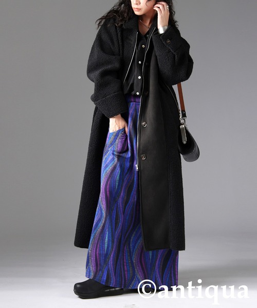 ロングボアコート（その他アウター）｜antiqua（アンティカ）の