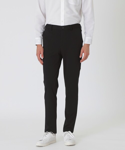 BLACK LABEL CRESTBRIDGE（ブラックレーベル・クレストブリッジ）の「CARREMAN ツイルジャージーイージートラウザーズ（スラックス・メンズ・ライトグレー/ブラック/ネイビー/グレー系その他・S/M/L/XL）」の2枚目の写真