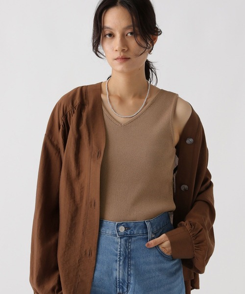 Elura（エルーラ）の「2WAYニットタンク/588496（タンクトップ・レディース・ブラック/ブラウン・FREE）」の4枚目の写真