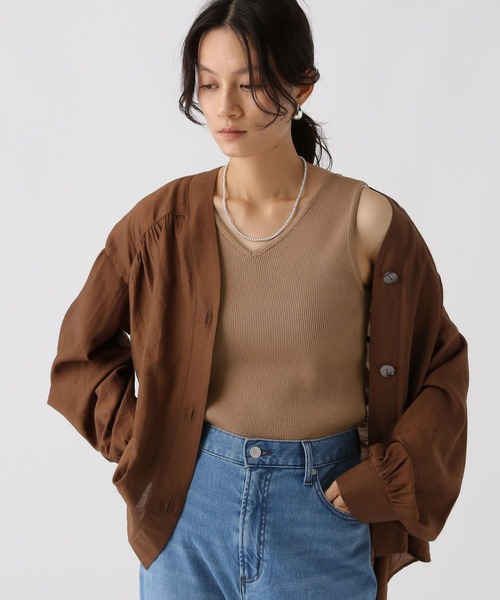 Elura（エルーラ）の「2WAYニットタンク/588496（タンクトップ・レディース・ブラック/ブラウン・FREE）」の5枚目の写真