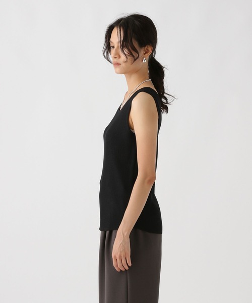 Elura（エルーラ）の「2WAYニットタンク/588496（タンクトップ・レディース・ブラック/ブラウン・FREE）」の7枚目の写真