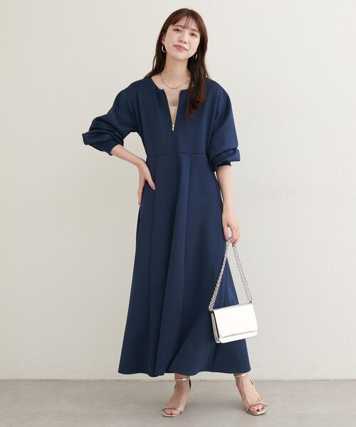 セール】【WEB限定】フロントZIPダンボールワンピース（ワンピース