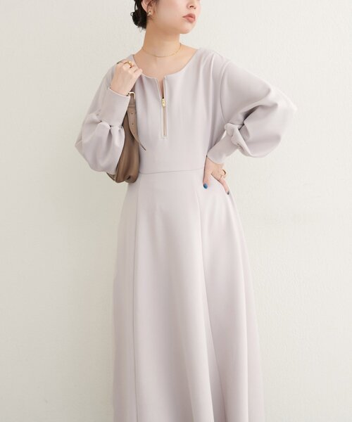 セール】【WEB限定】フロントZIPダンボールワンピース（ワンピース