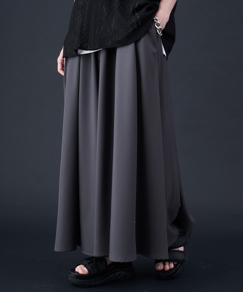 Drape Gather Hakama Pants - ドレープギャザー袴パンツ（スラックス