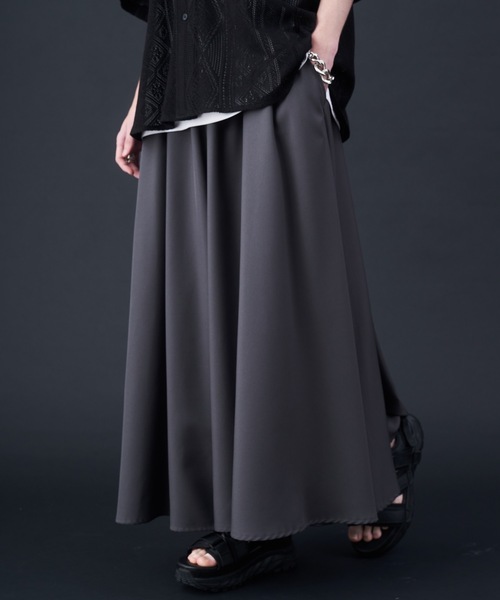 HATRA 24SSハカマプリーツパンツ [グレー]✴︎値下げ中 セール】Drape Gather Hakama Pants - ドレープギャザー袴パンツ