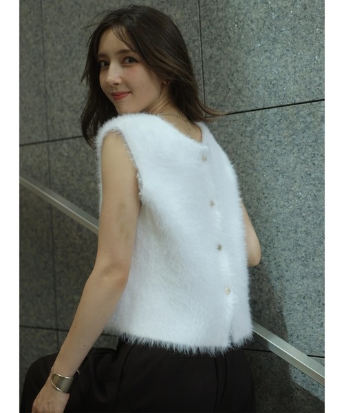 ファーベスト♡Apuweiser-riche アプワイザー・リッシェ Apuweiser-riche 2WAYリボンファーベスト