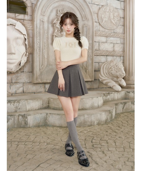 Darich（ダーリッチ）の「ハイウエストボックスミニスカート（スカート・レディース・ブラウン/グレー/ブラック/アイボリー・S/M）」の13枚目の写真