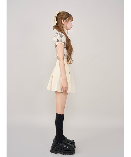 Darich（ダーリッチ）の「ハイウエストボックスミニスカート（スカート・レディース・ブラウン/グレー/ブラック/アイボリー・S/M）」の5枚目の写真