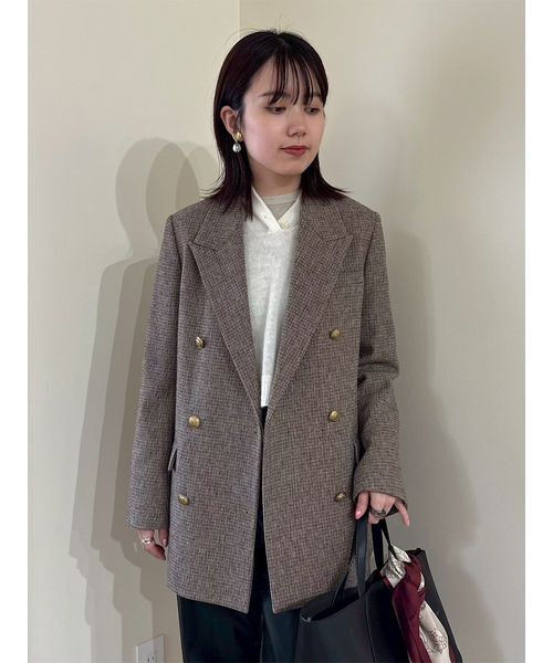 【美品】 ミラオーウェン ダブル テーラードジャケット ブレザー 金釦 ベージュ 楽天市場】【SALE／50%OFF】金釦ダブルブレザー Mila Owen ミラ