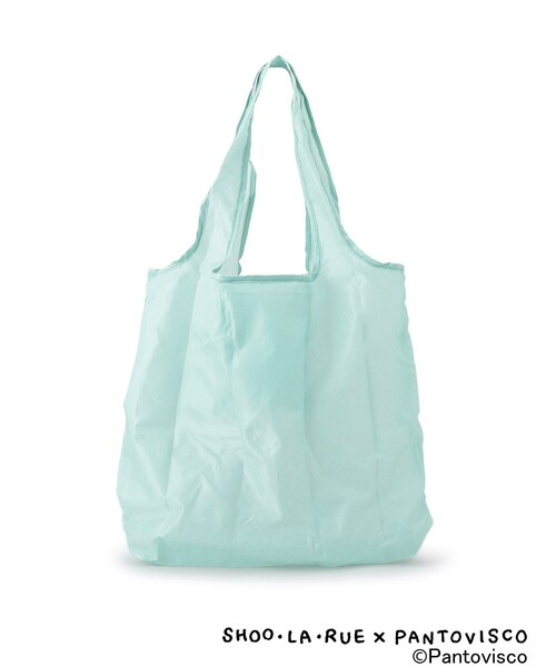 SHOO・LA・RUE（シューラルー）の「【パントビスコ／ぺろち】しまえるエコバッグ（エコバッグ/サブバッグ・レディース・ホワイト系4/ライトブルー/イエロー系その他5・00）」の6枚目の写真