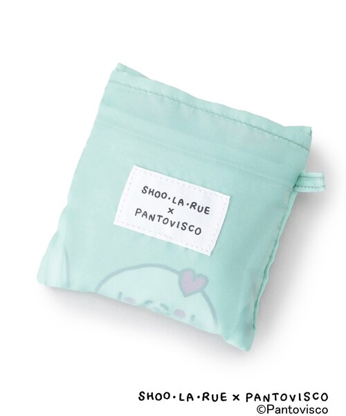 SHOO・LA・RUE（シューラルー）の「【パントビスコ／ぺろち】しまえるエコバッグ（エコバッグ/サブバッグ・レディース・ホワイト系4/ライトブルー/イエロー系その他5・00）」の11枚目の写真
