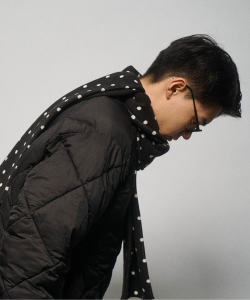 THE BOLDMAN（ザ ボールドマン）の「Jacquard Dot Muffler / ジャガードドットマフラー（マフラー・メンズ・グレー/ブラック/ブラウン・FREE）」の10枚目の写真