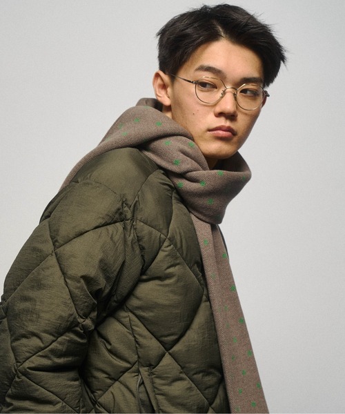 THE BOLDMAN（ザ ボールドマン）の「Jacquard Dot Muffler / ジャガードドットマフラー（マフラー・メンズ・グレー/ブラック/ブラウン・FREE）」の17枚目の写真