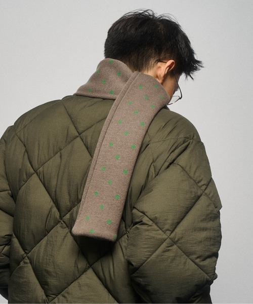 THE BOLDMAN（ザ ボールドマン）の「Jacquard Dot Muffler / ジャガードドットマフラー（マフラー・メンズ・グレー/ブラック/ブラウン・FREE）」の18枚目の写真