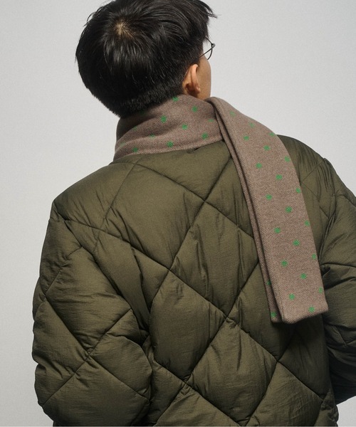 THE BOLDMAN（ザ ボールドマン）の「Jacquard Dot Muffler / ジャガードドットマフラー（マフラー・メンズ・グレー/ブラック/ブラウン・FREE）」の21枚目の写真