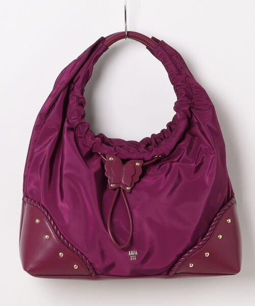 LANVIN en Bleu（ランバンオンブルー）の「バタフライツイスト ワンショルダーバッグ（ショルダーバッグ・レディース・ブラック/ダークパープル/グリーン・FREE）」の3枚目の写真