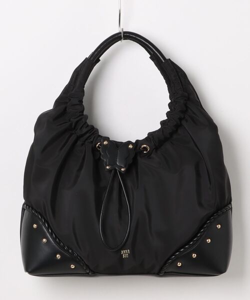 LANVIN en Bleu（ランバンオンブルー）の「バタフライツイスト ワンショルダーバッグ（ショルダーバッグ・レディース・ブラック/ダークパープル/グリーン・FREE）」の2枚目の写真