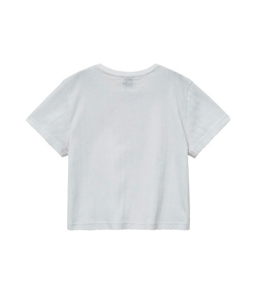 MARITHE + FRANCOIS GIRBAUD(マリテフランソワジルボー)の「W CIRCLE LOGO POINTEL KNIT TEE(Tシャツ/カットソー・レディース・ピンク系/White・SMALL/MEDIUM)」の11枚目の写真