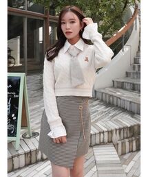 POLO BCS | 【POLO BCS コラボ】シャツドッキングケーブルニットトップス(ニット/セーター)