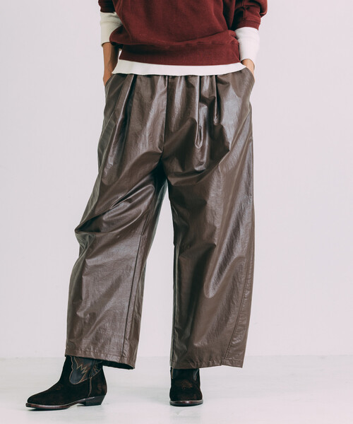 セール】Freada/フリーダ レザレット イージー タックパンツ（その他