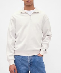 ハーフジップ」に該当するホワイト/白色系のファッション通販