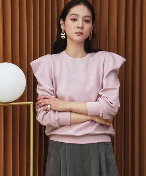 ELFRANK（エルフランク）の「《新色追加》ダンボールパワーショルダーカットソー（Tシャツ/カットソー・レディース・レッド/オフホワイト/ブラック・M/L）」の17枚目の写真