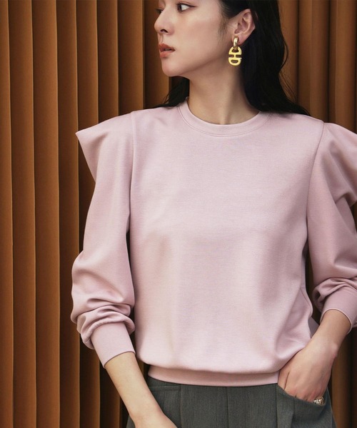 ELFRANK（エルフランク）の「《新色追加》ダンボールパワーショルダーカットソー（Tシャツ/カットソー・レディース・レッド/オフホワイト/ブラック・M/L）」の18枚目の写真