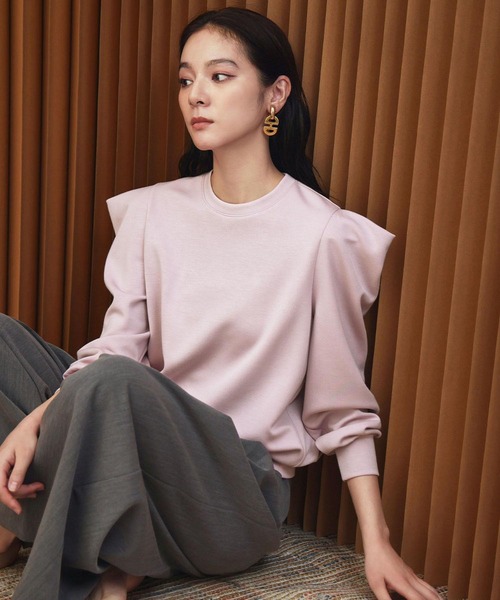 ELFRANK（エルフランク）の「《新色追加》ダンボールパワーショルダーカットソー（Tシャツ/カットソー・レディース・レッド/オフホワイト/ブラック・M/L）」の19枚目の写真