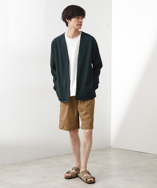 THE SHOP TK (ザ ショップ ティーケー )の「2タックワイドショートパンツ(その他パンツ・メンズ・ベージュ/チャコールグレー・02/03/04)」の9枚目の写真