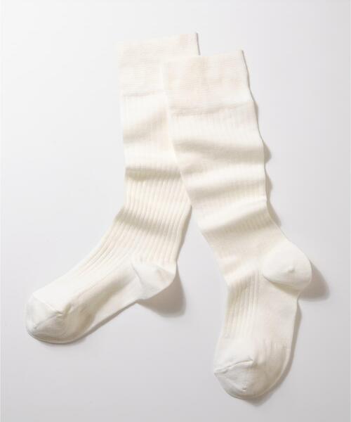 RODE SKO（ロデスコ）の「『着圧』MAEE　コンプレッションリブソックス（ソックス/靴下・レディース・ブラウン/ブラック/グレー系その他/レッド/オフホワイト・MEDIUM）」の2枚目の写真