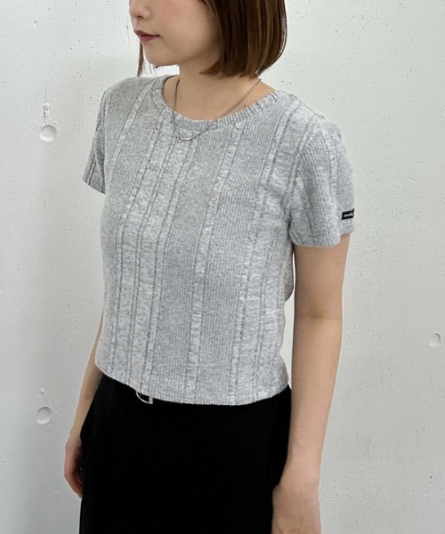 archives（アルシーヴ）の「ネーム起毛テレコＴｅｅ（Tシャツ/カットソー・レディース・グレー/ブラック/ベージュ・MEDIUM）」の7枚目の写真