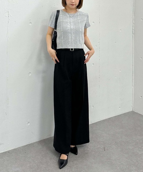 archives（アルシーヴ）の「ネーム起毛テレコＴｅｅ（Tシャツ/カットソー・レディース・グレー/ブラック/ベージュ・MEDIUM）」の8枚目の写真