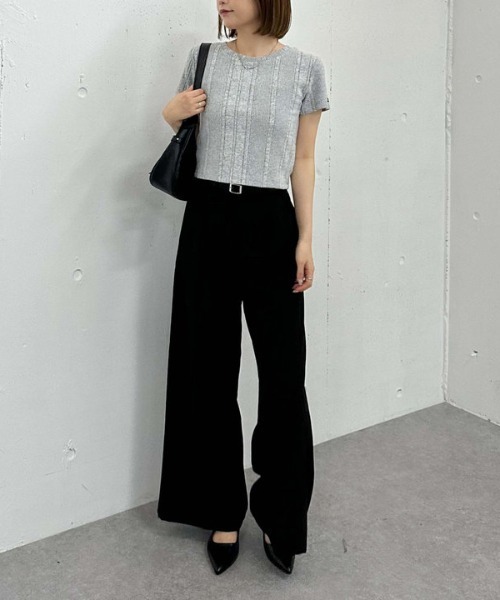 archives（アルシーヴ）の「ネーム起毛テレコＴｅｅ（Tシャツ/カットソー・レディース・グレー/ブラック/ベージュ・MEDIUM）」の9枚目の写真