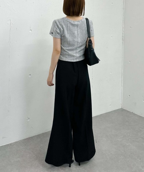 archives（アルシーヴ）の「ネーム起毛テレコＴｅｅ（Tシャツ/カットソー・レディース・グレー/ブラック/ベージュ・MEDIUM）」の11枚目の写真