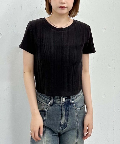 archives（アルシーヴ）の「ネーム起毛テレコＴｅｅ（Tシャツ/カットソー・レディース・グレー/ブラック/ベージュ・MEDIUM）」の12枚目の写真