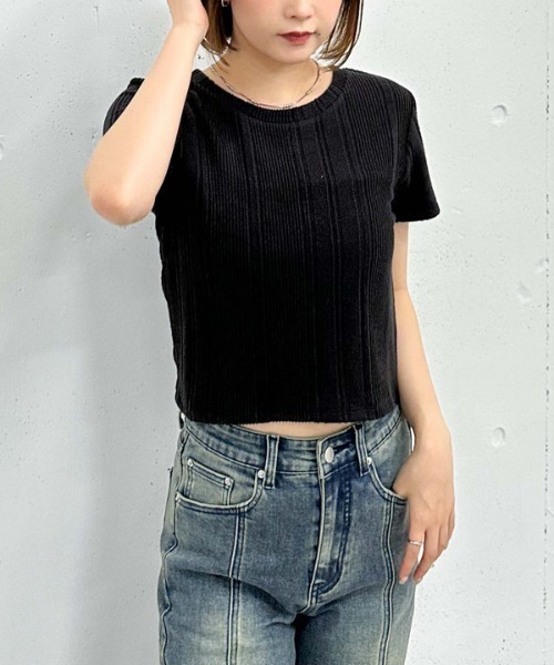 archives（アルシーヴ）の「ネーム起毛テレコＴｅｅ（Tシャツ/カットソー・レディース・グレー/ブラック/ベージュ・MEDIUM）」の13枚目の写真