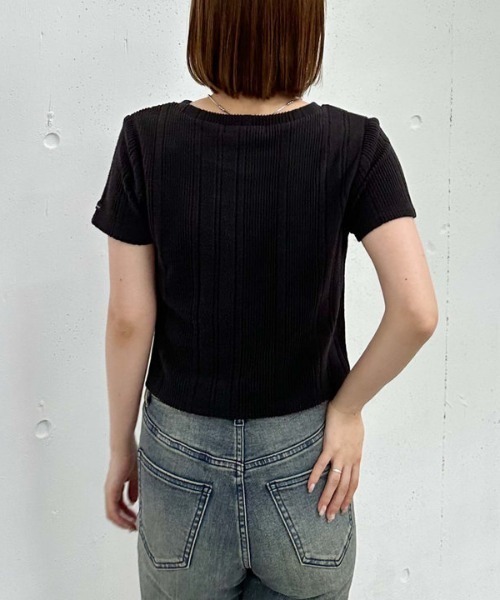 archives（アルシーヴ）の「ネーム起毛テレコＴｅｅ（Tシャツ/カットソー・レディース・グレー/ブラック/ベージュ・MEDIUM）」の14枚目の写真