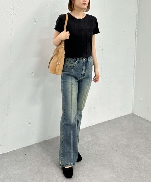 archives（アルシーヴ）の「ネーム起毛テレコＴｅｅ（Tシャツ/カットソー・レディース・グレー/ブラック/ベージュ・MEDIUM）」の16枚目の写真