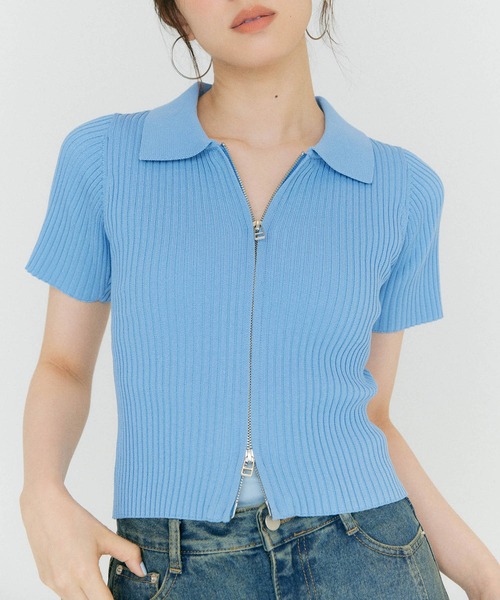 WZIP HALF KNIT