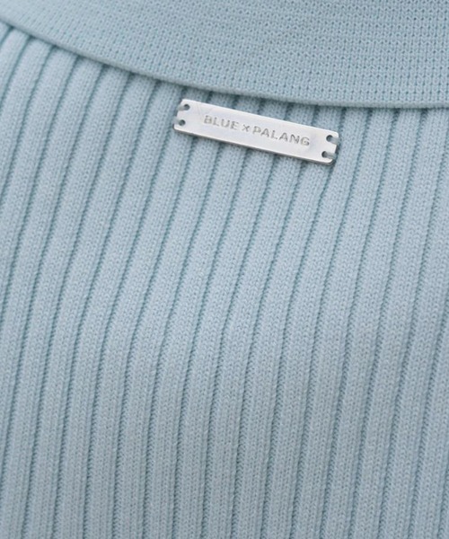 BLUE×PALANG(ブルーパラン)の「WZIP HALF KNIT(Tシャツ/カットソー・レディース・ネイビー/ブルー/ミント・FREE)」の12枚目の写真