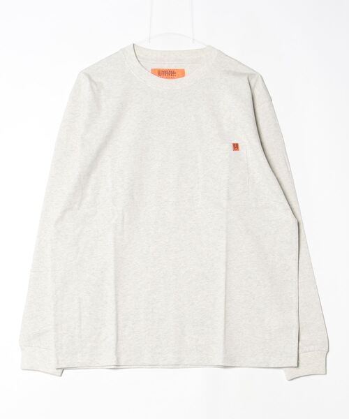 UNIVERSAL OVERALL(ユニバーサルオーバーオール)の「UNIVERSAL OVERALL / ポケット ロングスリーブ TEE _14/US COTTON OE / U2233210(Tシャツ/カットソー・メンズ・オートミール/ブラック/ホワイト・LARGE/X-LARGE/MEDIUM)」の3枚目の写真