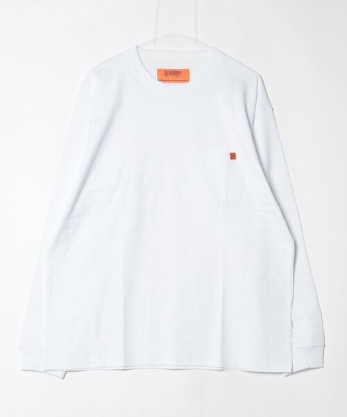 UNIVERSAL OVERALL(ユニバーサルオーバーオール)の「UNIVERSAL OVERALL / ポケット ロングスリーブ TEE _14/US COTTON OE / U2233210(Tシャツ/カットソー・メンズ・オートミール/ブラック/ホワイト・LARGE/X-LARGE/MEDIUM)」の2枚目の写真