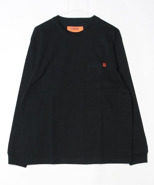 UNIVERSAL OVERALL(ユニバーサルオーバーオール)の「UNIVERSAL OVERALL / ポケット ロングスリーブ TEE _14/US COTTON OE / U2233210(Tシャツ/カットソー・メンズ・オートミール/ブラック/ホワイト・LARGE/X-LARGE/MEDIUM)」の5枚目の写真