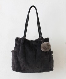 and it_ | ポンポン付きファータックトート(トートバッグ)