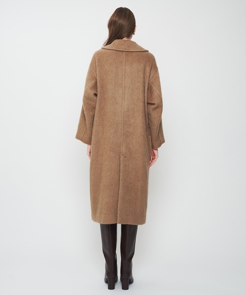 DEICY（デイシー）の「モヘヤシャギーステンカラーコート（ステンカラーコート・レディース・ベビーピンク/モカ・FREE）」の5枚目の写真