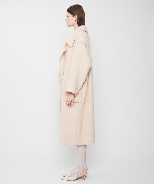 DEICY（デイシー）の「モヘヤシャギーステンカラーコート（ステンカラーコート・レディース・ベビーピンク/モカ・FREE）」の8枚目の写真
