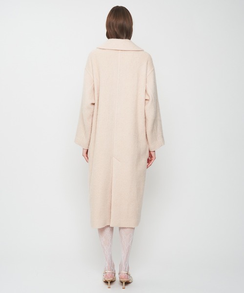 DEICY（デイシー）の「モヘヤシャギーステンカラーコート（ステンカラーコート・レディース・ベビーピンク/モカ・FREE）」の10枚目の写真