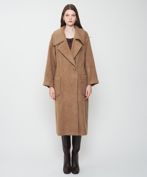 DEICY（デイシー）の「モヘヤシャギーステンカラーコート（ステンカラーコート・レディース・ベビーピンク/モカ・FREE）」の11枚目の写真