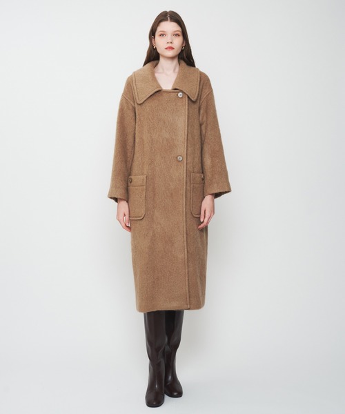 DEICY（デイシー）の「モヘヤシャギーステンカラーコート（ステンカラーコート・レディース・ベビーピンク/モカ・FREE）」の12枚目の写真