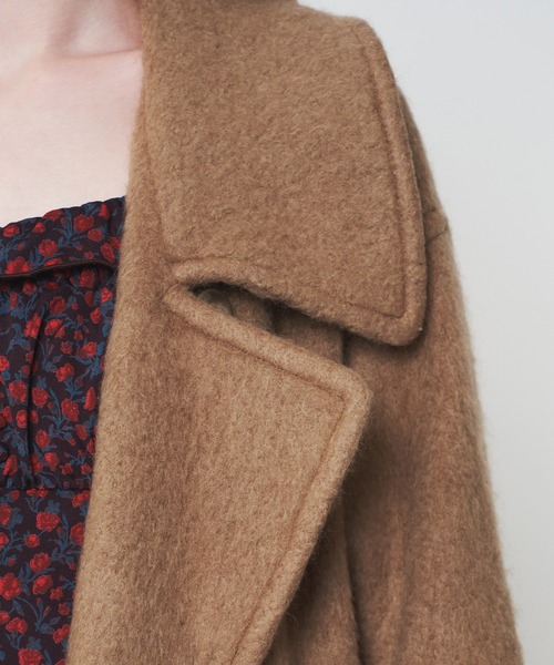 DEICY（デイシー）の「モヘヤシャギーステンカラーコート（ステンカラーコート・レディース・ベビーピンク/モカ・FREE）」の13枚目の写真